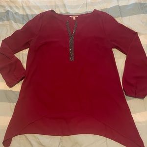 Juicy Couture burgendy blouse-L